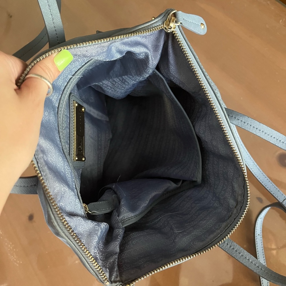 Durable nylon blue JPK Paris 75 tote with shoulder strap and Crossbody strap - Picture 5 of 6